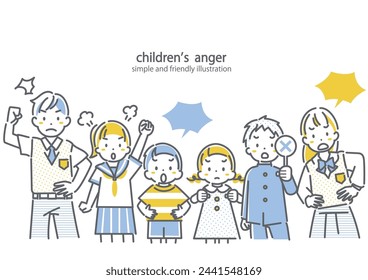 children, age under 18, angry