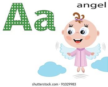 Children  alphabet , A.