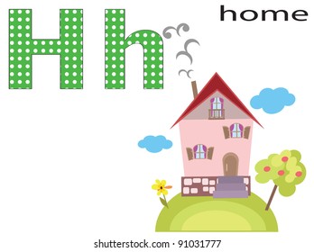 Children alphabet ,H