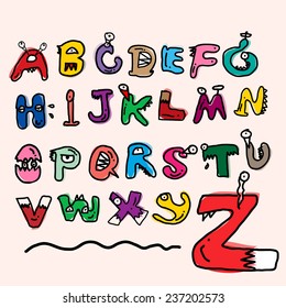 children alphabet spelled out