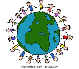 Children Around World Stock Vector (Royalty Free) 481187539 | Shutterstock