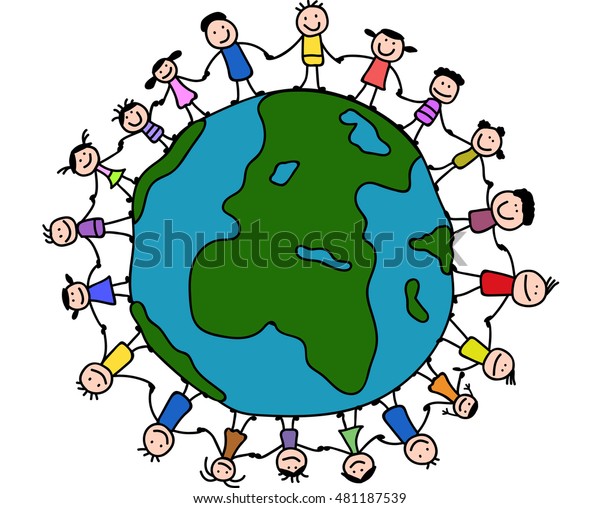 Children Around World Stock Vector (royalty Free) 481187539 