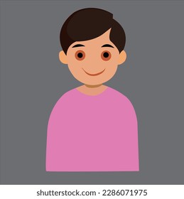 Children avatar , little boy, Vector illustration in cartoon style, vector artwork