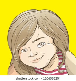 Children Avatar, Vector Illustration