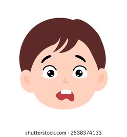 children avatars. kids emoticon element stock