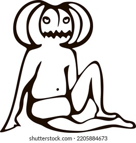 Children Baby In Halloween Animal Costumes Set. A Little Kid In A Cute Jack O Lantern Costume Is Playing With Fire. Funny Cute Baby Cartoons. Vector Illustration