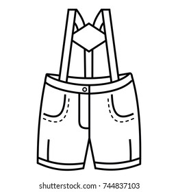 Children Baby Overalls Suspenders Shorts