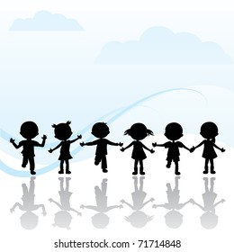children background for cards, banners and others