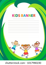 children banner template