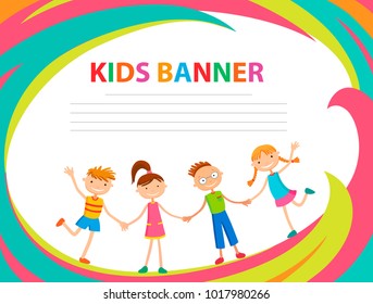 children banner template