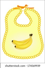 children bib with fruit 