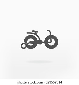 children bicycle icon