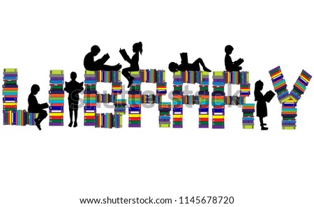 A children with a book.