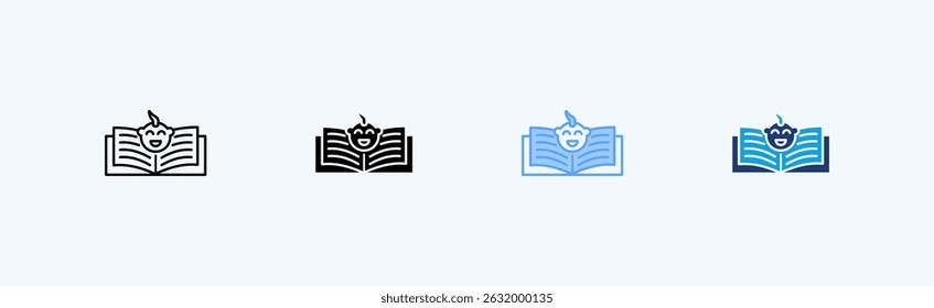 Children Book icon vector illustration concept
