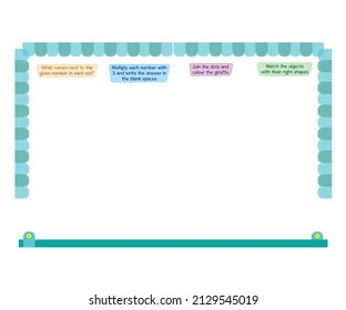 Children Book layout for children book worksheet Kids learning material. Worksheet for learning 