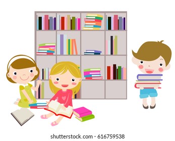 Kinder und Bücher