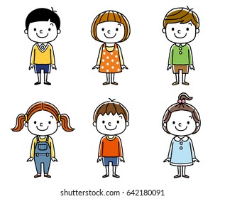 Children: boys and girls, friends, associates