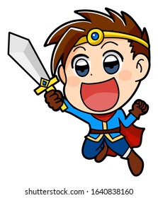 Children brave game rpg character deformation anime