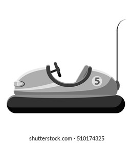 Children bumper machine icon. Gray monochrome illustration of children bumper machine vector icon for web