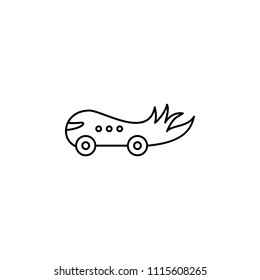 children car line icon. Element of toys icon for mobile concept and web apps. Thin line children car line icon can be used for web and mobile. Premium icon on white background