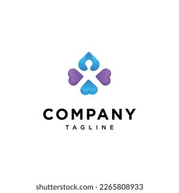 Plantilla vectorial de logotipo para niños