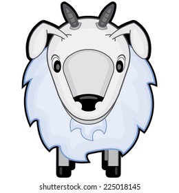 children cartoon illustration of a sheep