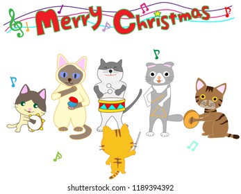 Children and cats Christmas concert.