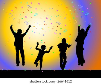 Children celebrating