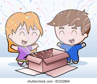 Children Celebration - vector illustration