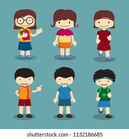 Pixel Characters Love Art Isolated Icons Stock Illustration 1445312519