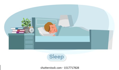 Children character vector design. Presentation in various action with emotions and sleep.