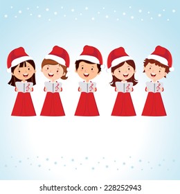 Children Christmas Choir. Christmas Carols.