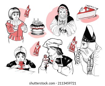 Children Christmas Story Book Vector