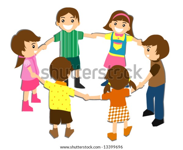 Children Circle Vector Stock Vector (Royalty Free) 13399696