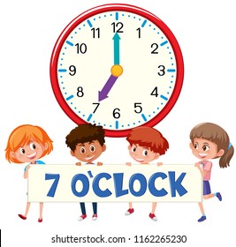 7 O Clock Images Stock Photos Vectors Shutterstock