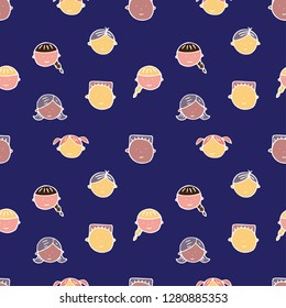 Children coding seamless pattern. Coding for kids articles and sites. Stationery and wrapping. Programming education.