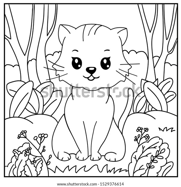 46 Kid Coloring Pages Cat  Latest HD