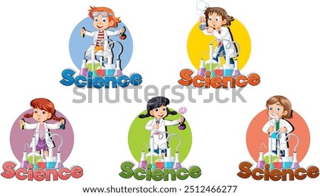 Children conducting various science experiments with enthusiasm