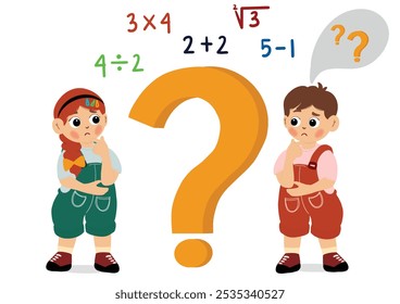 Children are confused about learning mathematics or numbers