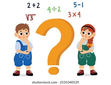 Children are confused about learning mathematics or numbers