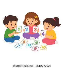 Children Counting Numbers Together to Build Early Mathematics Skills
