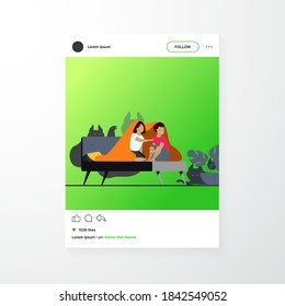 Children covering with blanket on bed isolated flat vector illustration. Cartoon afraid girl and boy watching ghosts and monsters in night room. Childhood fears, fright and nightmare concept