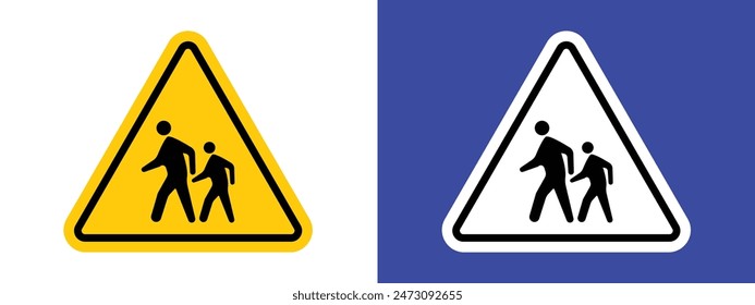 Children Crossing Sign Promote Safety in School Zones