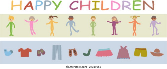 Children dancing set with children's wear