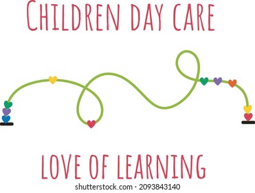 Children Day Care Logo Vector