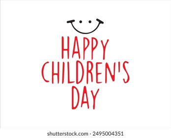 Kindertag Logo, Illustration, Vektorgrafik und Isolierung .