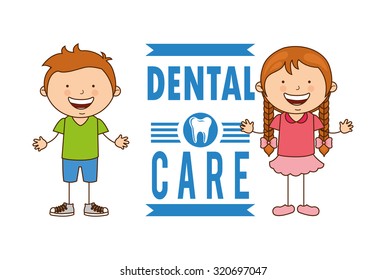 children dental care design, vector illustration eps10 graphic 