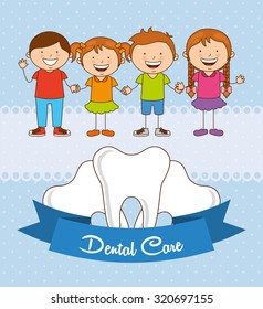 children dental care design, vector illustration eps10 graphic 