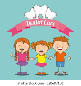 children dental care design, vector illustration eps10 graphic 