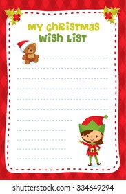 children design for christmas wish list